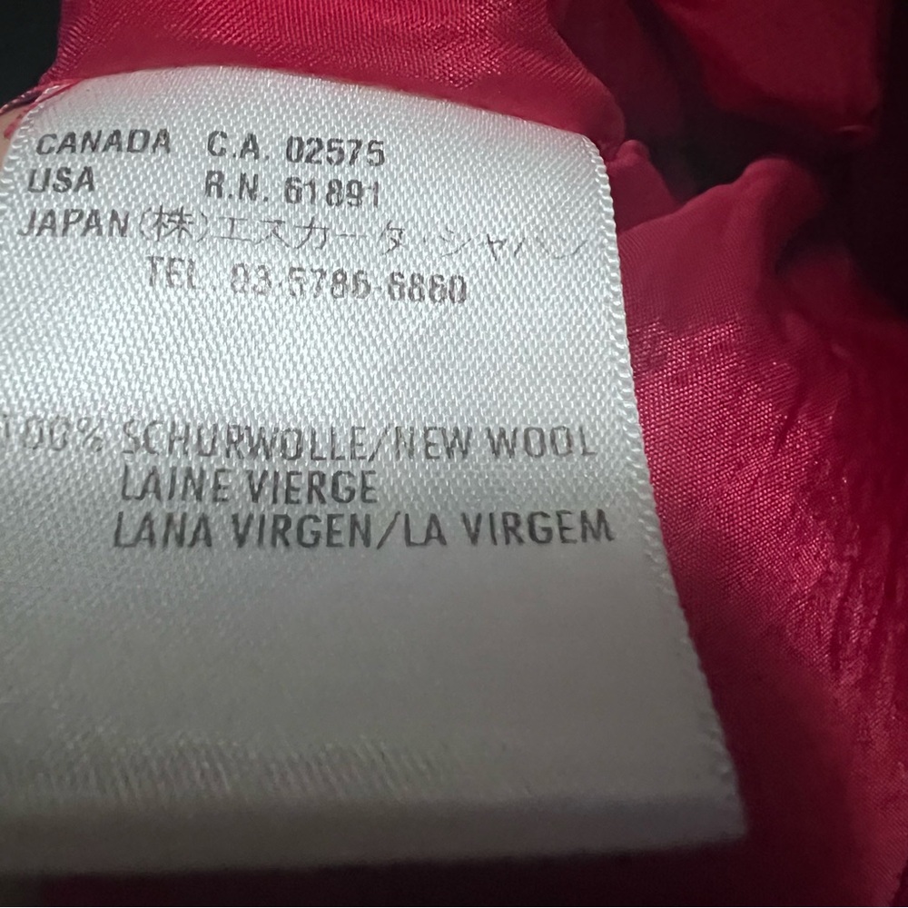 Escada dress size 4 34 red wool - Picture 7 of 7